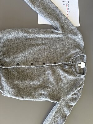 Pull en laine gris