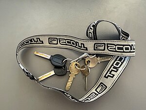 5 clés avec tour de cou porte clé